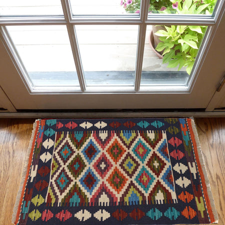 Handmade Vegetable Kilim 2' 0" x 3' 0" (ft) - No. W30751