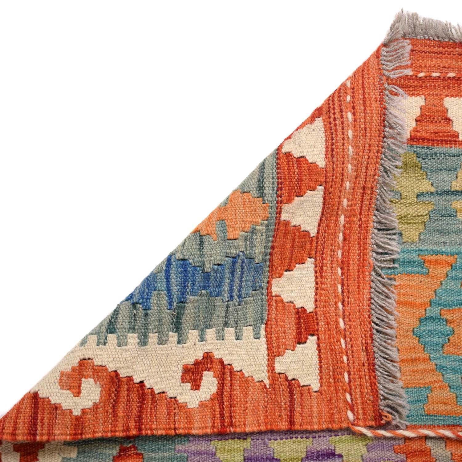 Vegetable Kelim Runner 2' 7" x 9' 7" (ft) - No. W30859