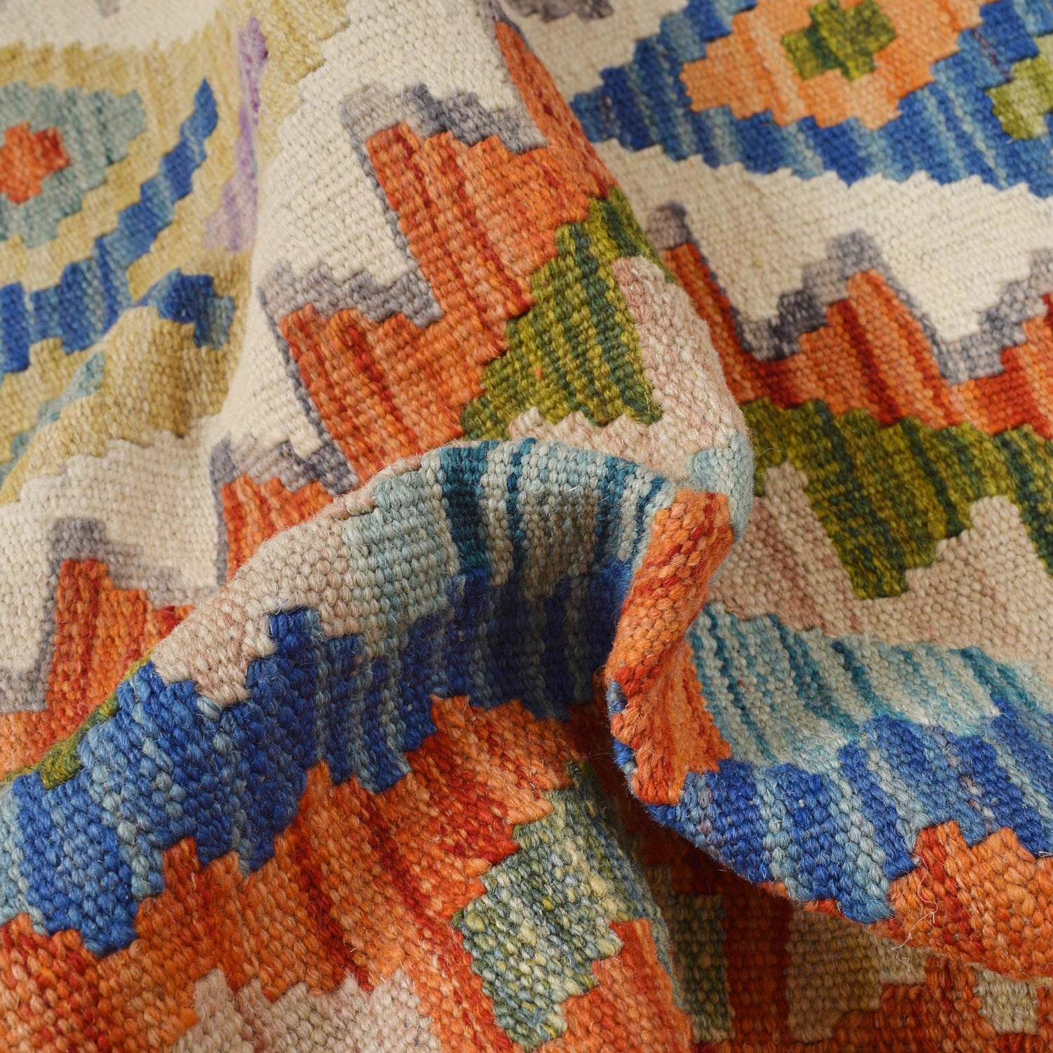 Vegetable Kelim Runner 2' 7" x 9' 7" (ft) - No. W30862