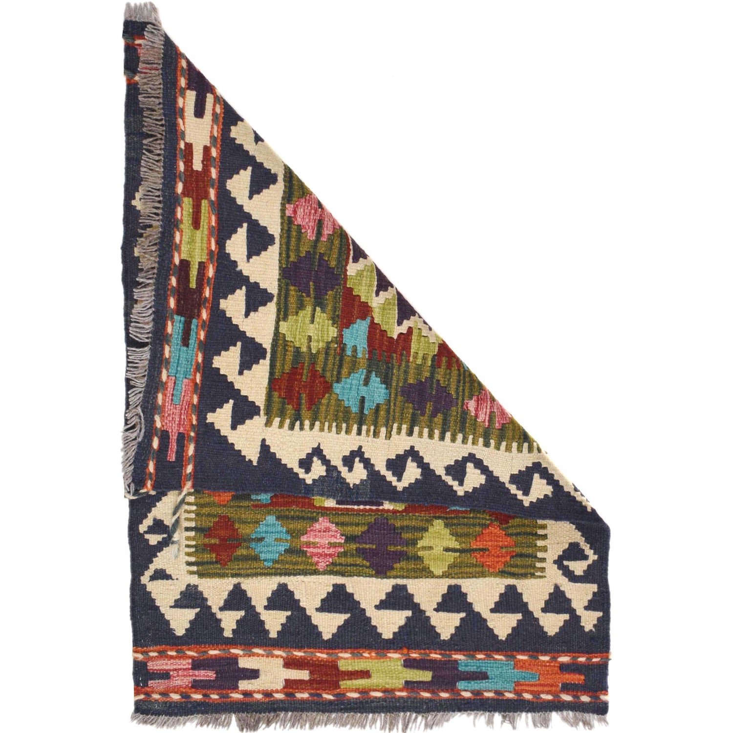 Handmade Vegetable Kelim 2' 0" x 2' 9" (ft) - No. W30886