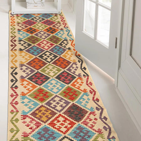 Vegetable Kilim Runner 2' 9" x 9' 5" (ft) - No. W31057