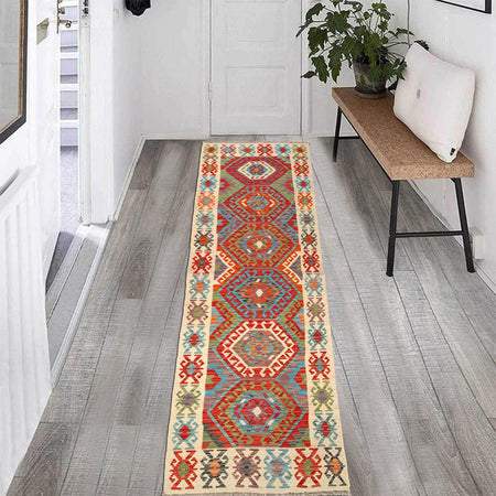 Vegetable Kilim Runner 2' 8" x 9' 11" (ft) - No. W31061
