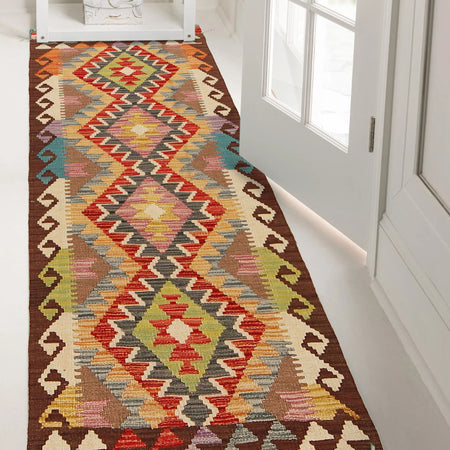 Vegetable Kilim Runner 2' 0" x 6' 6" (ft)- No. W31590