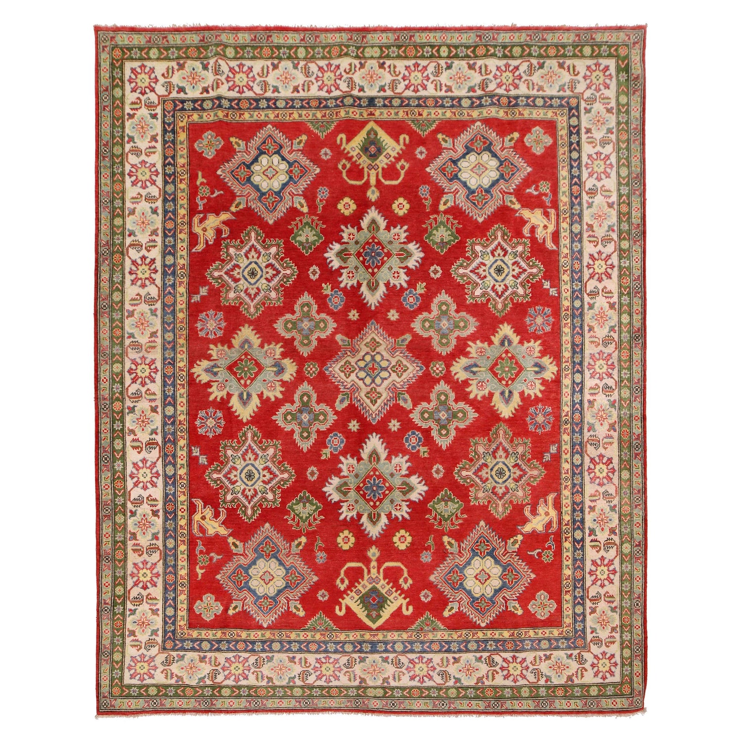 Red Kazak Carpet 8' 2" x 9' 10" (ft) - No. W34026