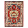 Red Kazak Rug 4' 1" x 5' 9" (ft) - No. W34030