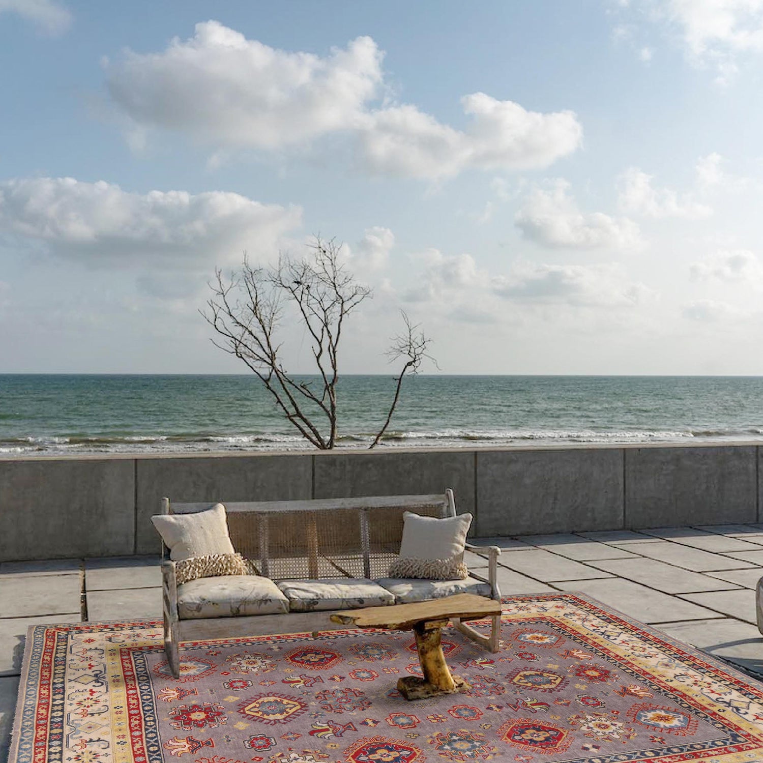 Hand Knotted Kazak Rug 7' 10" x 9' 7" (ft) - No. W34036