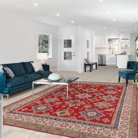 Oriental Kazak Carpet 8' 2" x 9' 11" (ft) - No. W34051