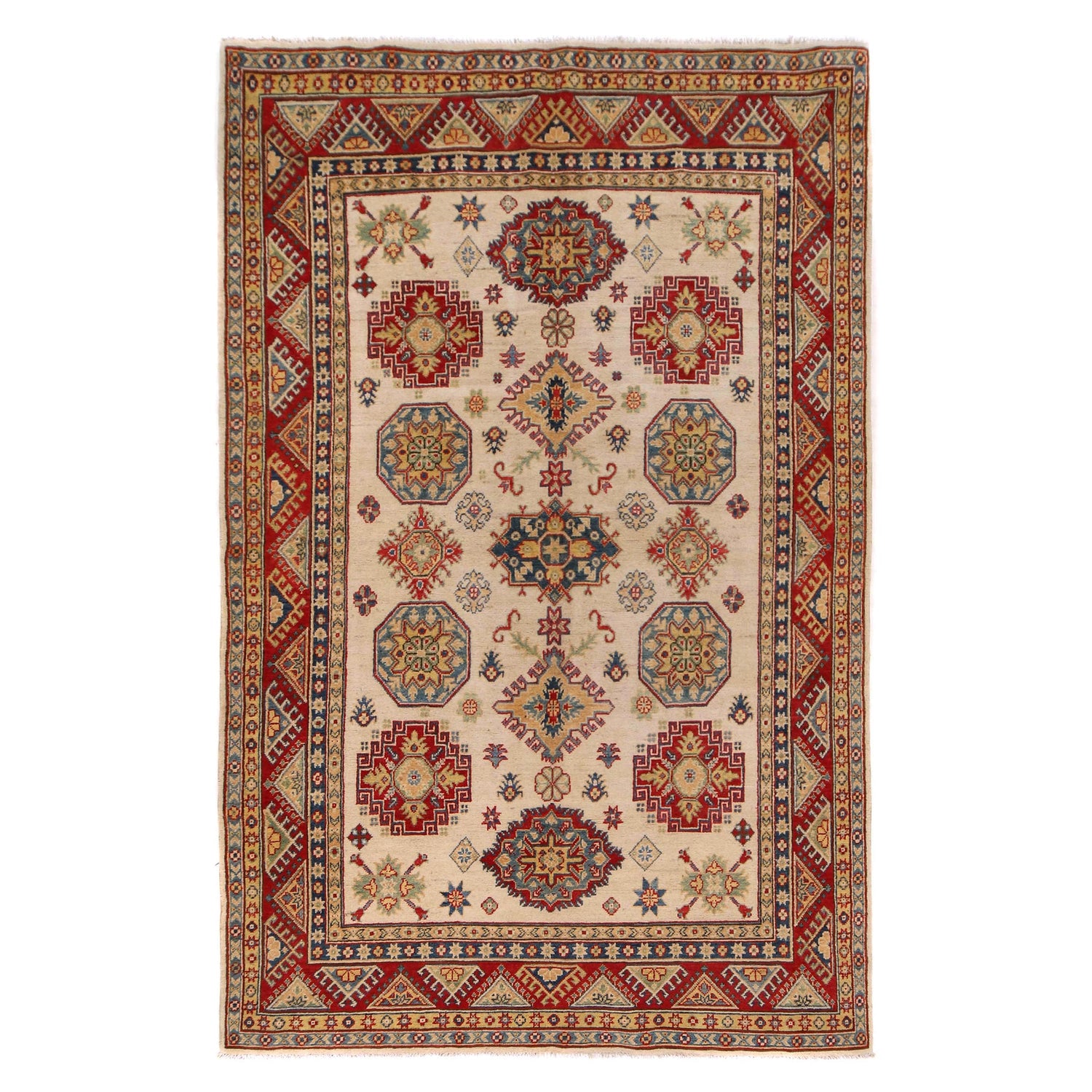 Oriental Kazak Rug 5' 4" x 8' 6" (ft) - No. W34052