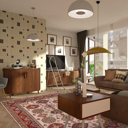 Oriental Kazak Rug 5' 4" x 8' 6" (ft) - No. W34052