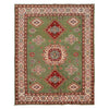 Green Color Kazak Rug 4' 11" x 6' 7" (ft) - No. W34055