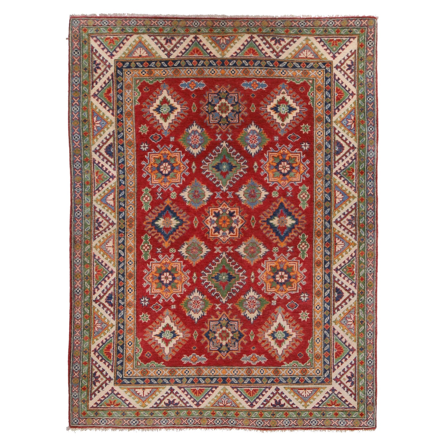 Oriental Kazak Rug 5' 0" x 7' 1" (ft) - No. W34057