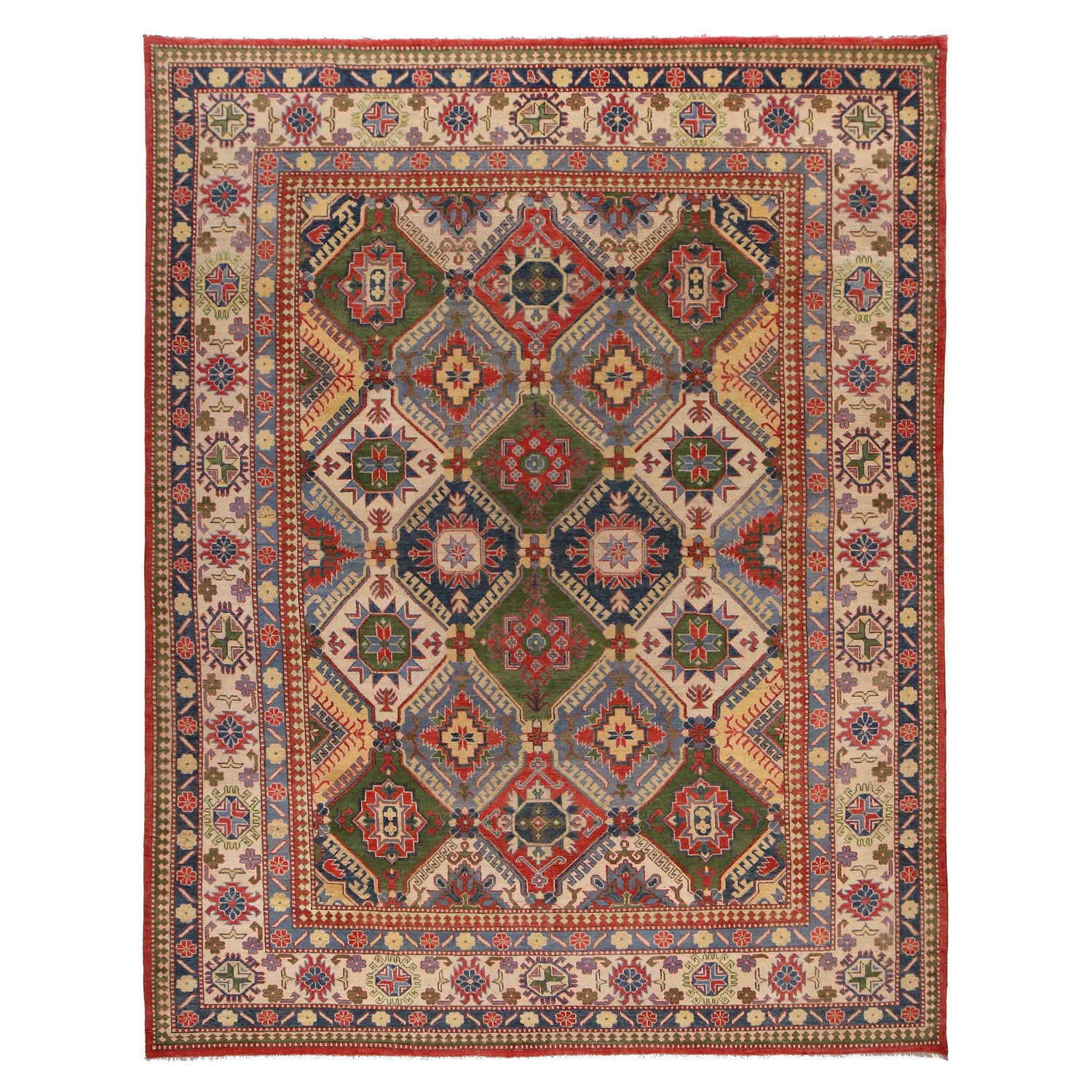Oriental Kazak Carpet 9' 0" x 11' 8" (ft) - No. W34074