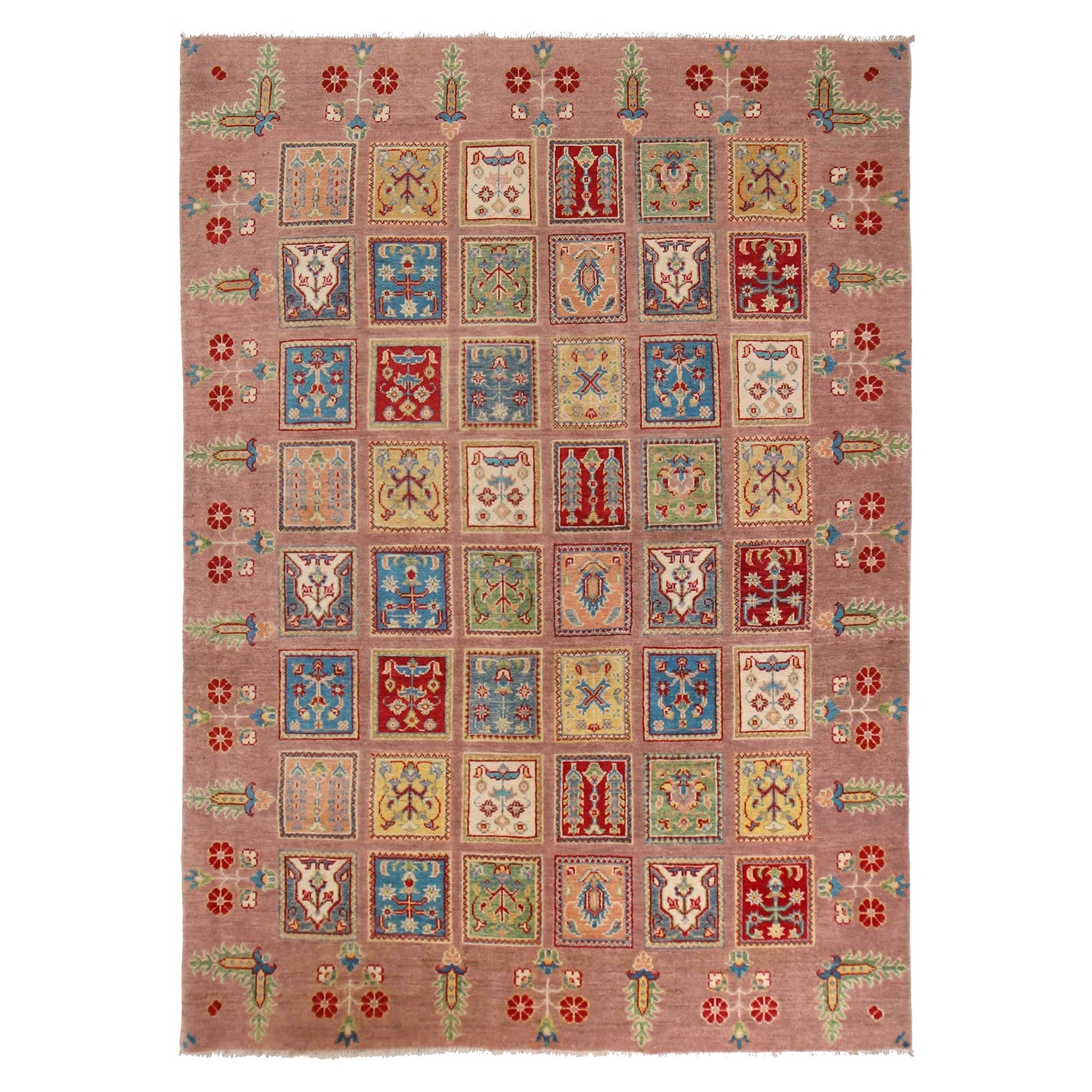 Handmade Bakhtiar Carpet 5' 7" x 7' 9" (ft) - No. W34078