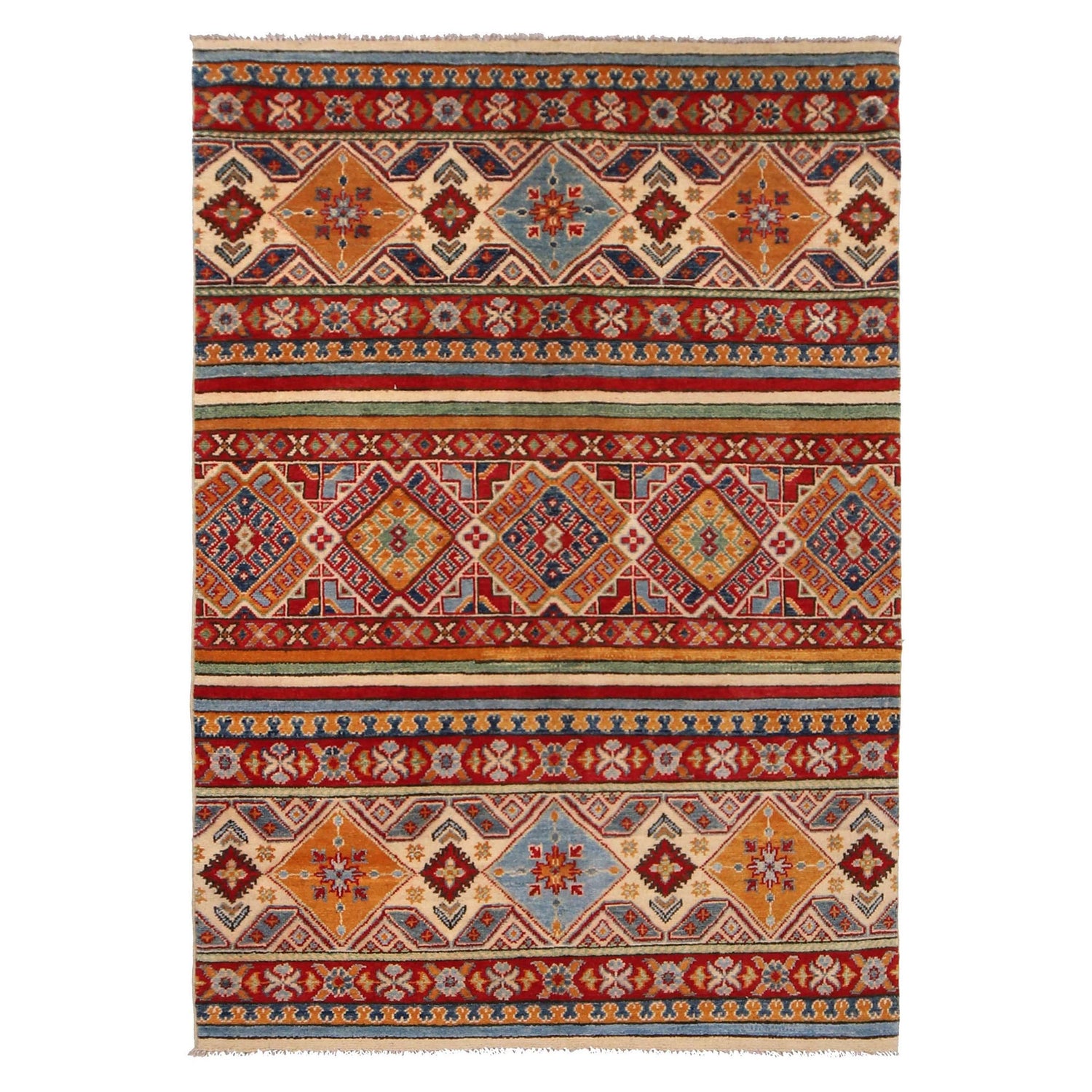 Oriental Khorjin Carpet 4' 0" x 5' 11" (ft) - No. W34080