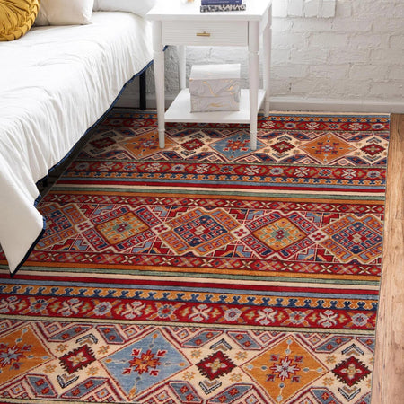 Oriental Khorjin Carpet 4' 0" x 5' 11" (ft) - No. W34080