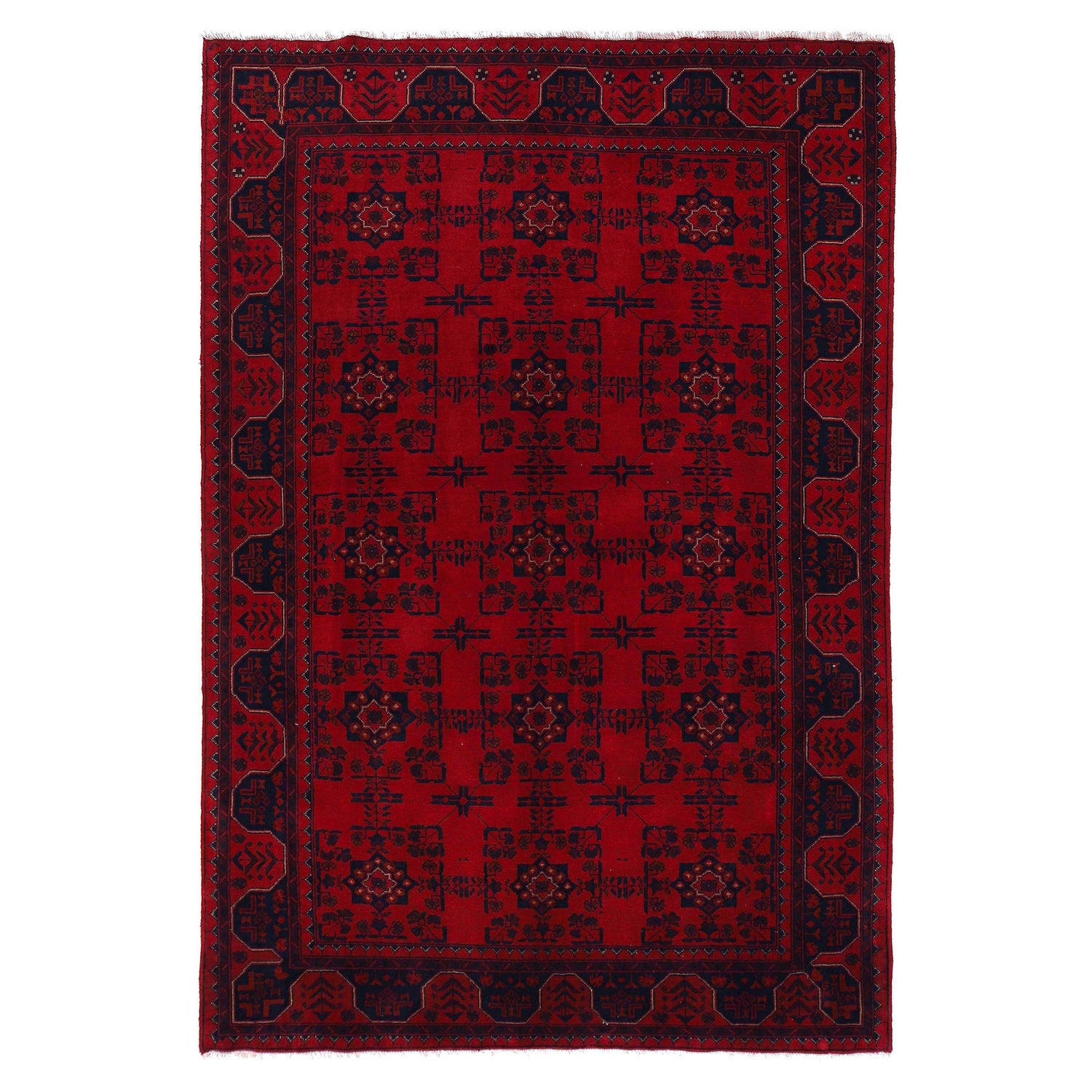 Handmade Khal Mohammadi Rug 6' 4" x 9' 5" (ft) - No. W34086