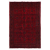 Red Color Khal Mohammadi Carpet 6' 4" x 9' 9" (ft) - No. W34091