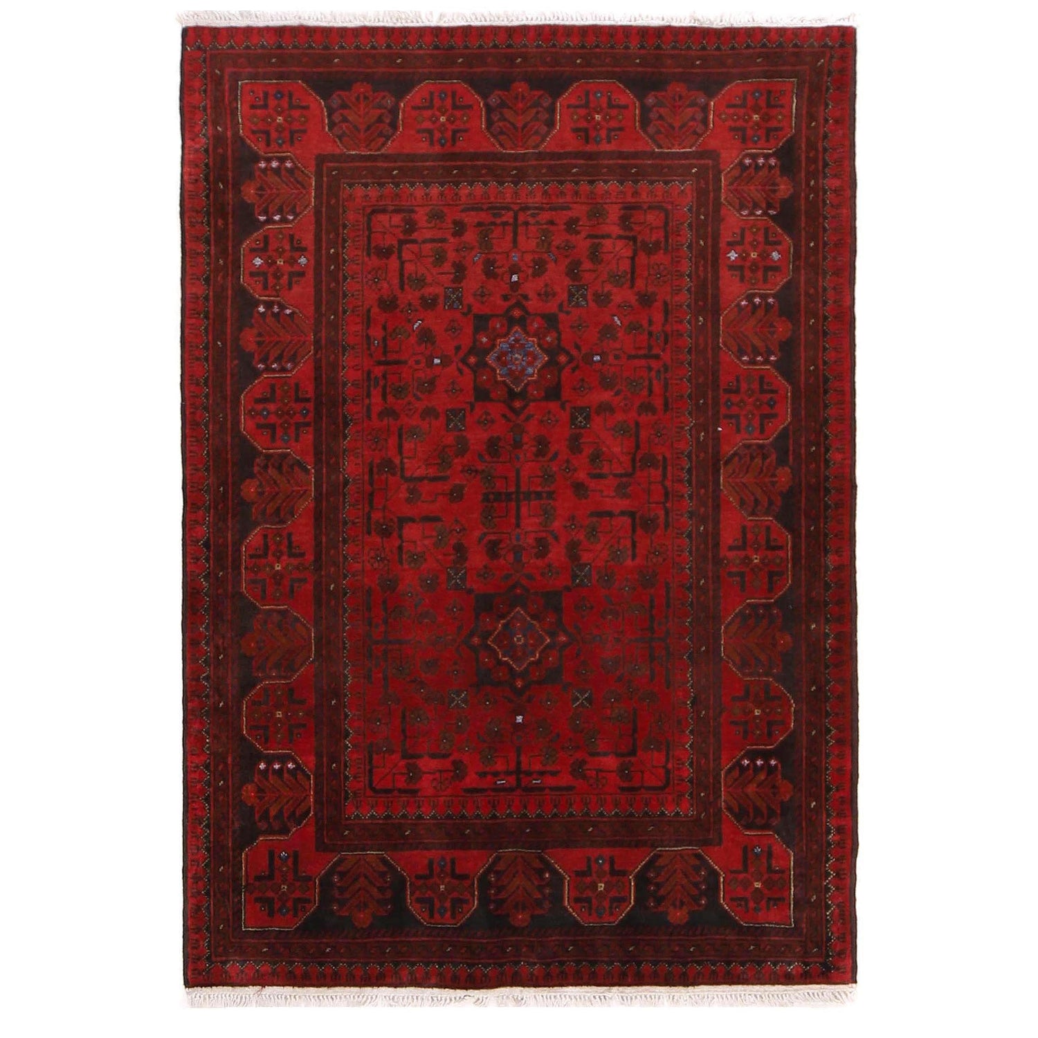 Handmade Khal Mohammadi Rug 3' 6" x 4' 11" (ft) - No. W34092