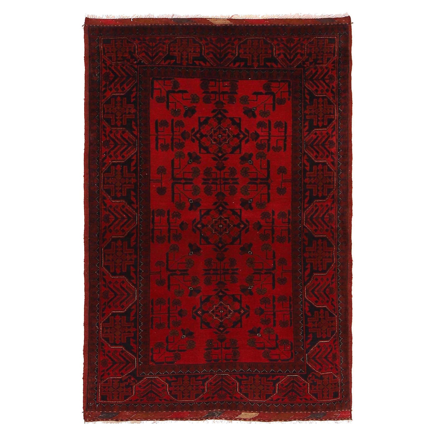 Handmade Khal Mohammadi Rug 3' 3" x 5' 3" (ft) - No. W34098