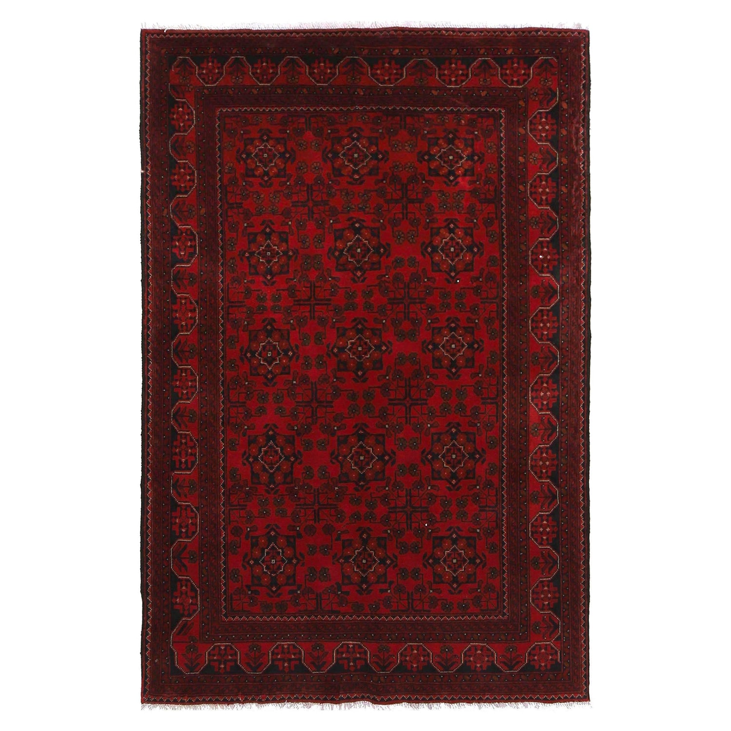 Handmade Khal Mohammadi Rug 4' 2" x 6' 4" (ft) - No. W34102A