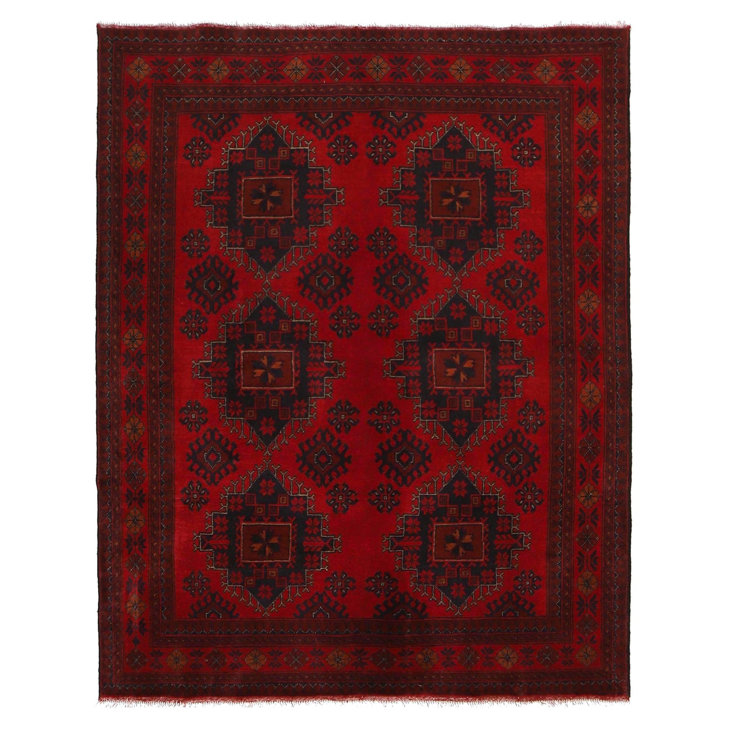 Handmade Khal Mohammadi Rug 4' 10" x 6' 5" (ft) - No. W34103