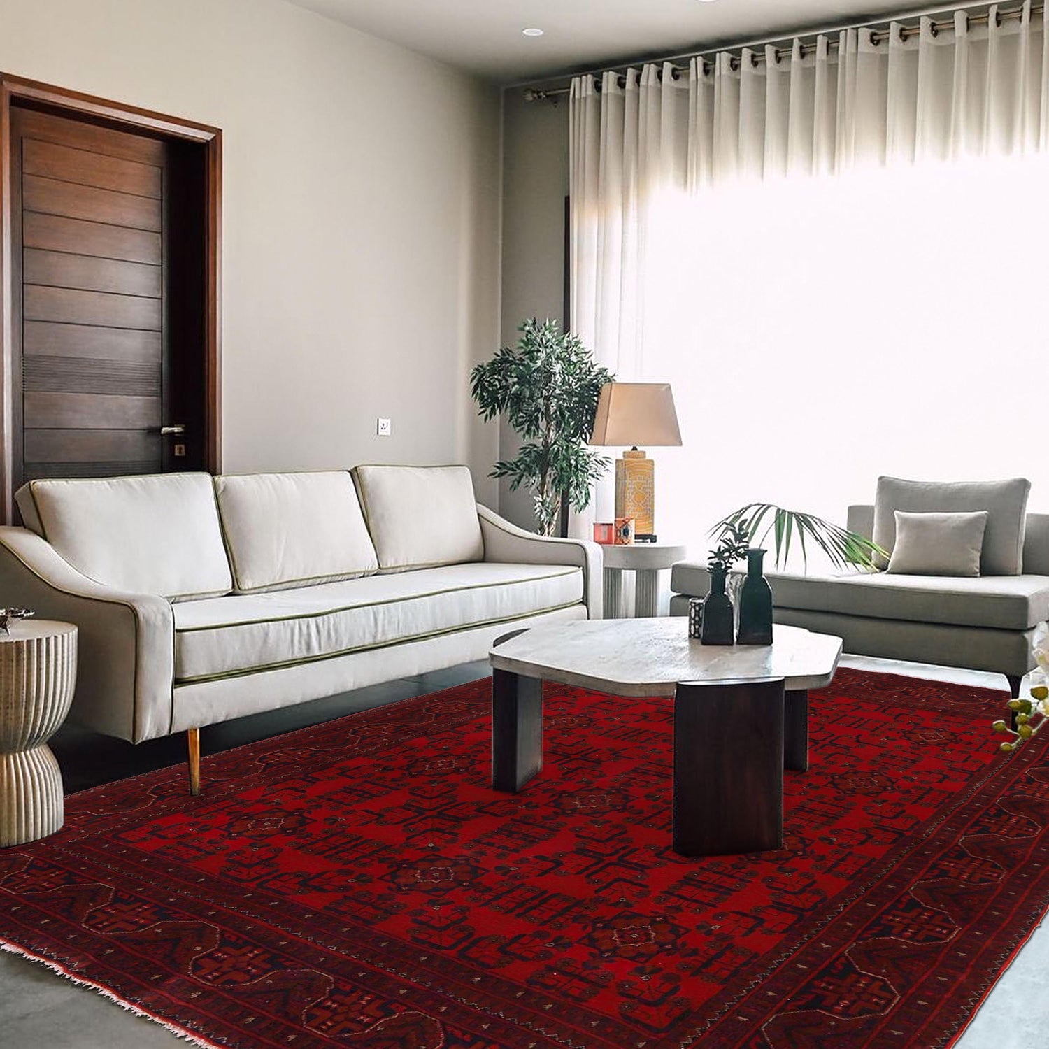 Oriental Khal Mohammadi Carpet 5' 9" x 7' 3" (ft) - No. W34104