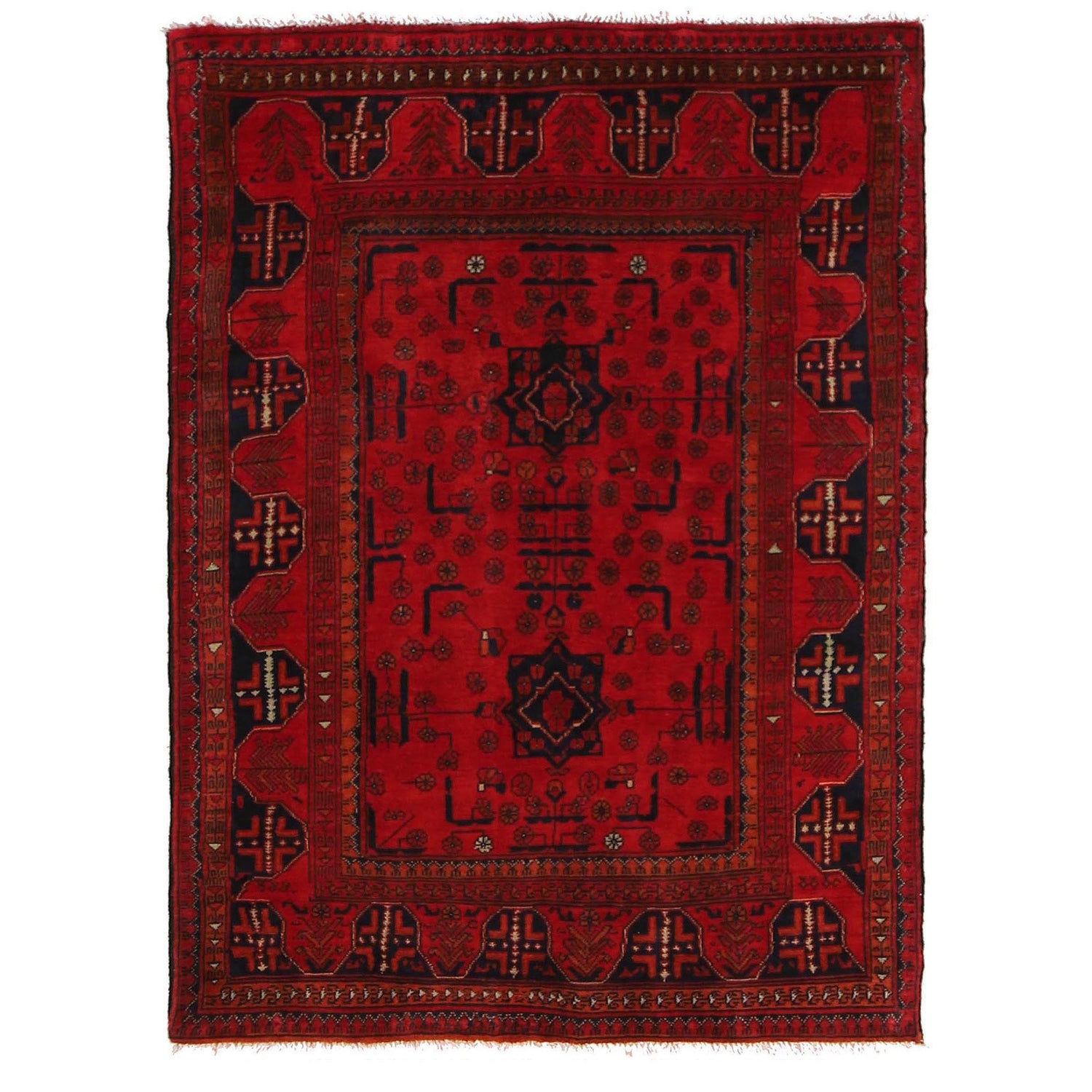 Oriental Khal Mohammadi Rug 3' 4" x 4' 8" (ft) - No. W34110