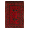 Red Color Khal Mohammadi Rug 3' 5" x 4' 9" (ft) - No. W34187