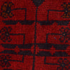 Red Color Khal Mohammadi Rug 3' 5" x 4' 9" (ft) - No. W34187