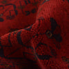 Red Color Khal Mohammadi Rug 3' 5" x 4' 9" (ft) - No. W34187