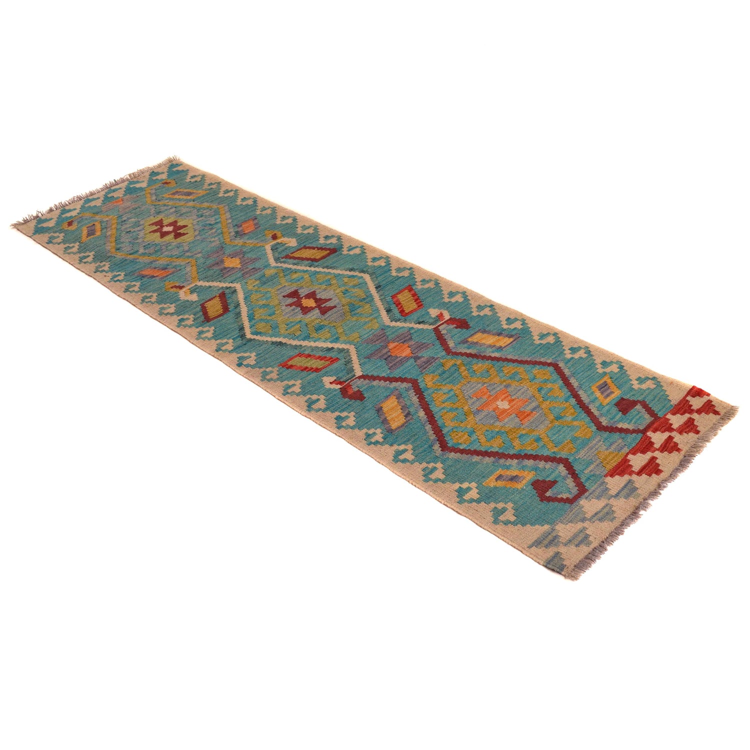 Vegetable Kilim Runner 2' 0" x 6' 5" (ft)- No. W34203