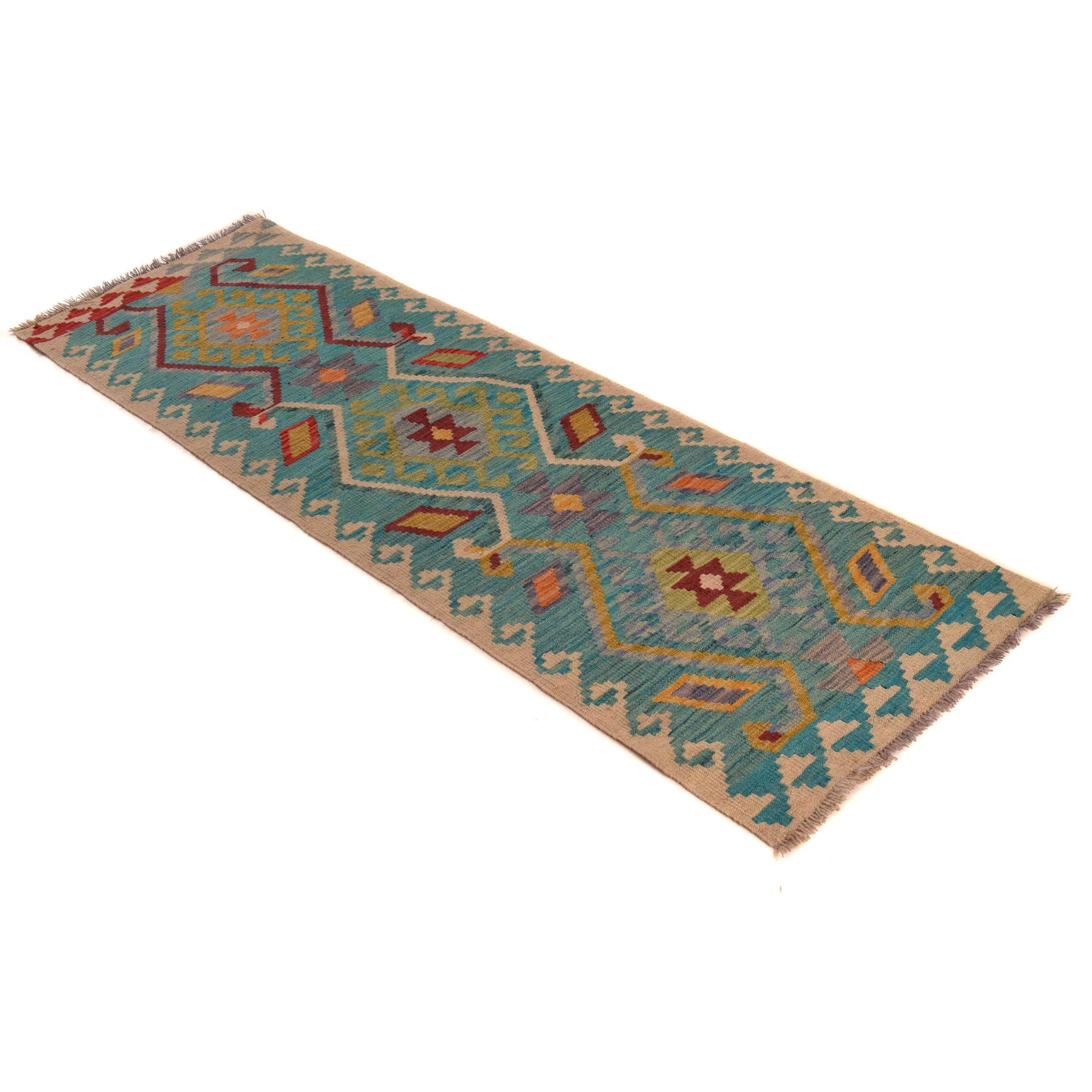 Vegetable Kilim Runner 2' 0" x 6' 5" (ft)- No. W34203