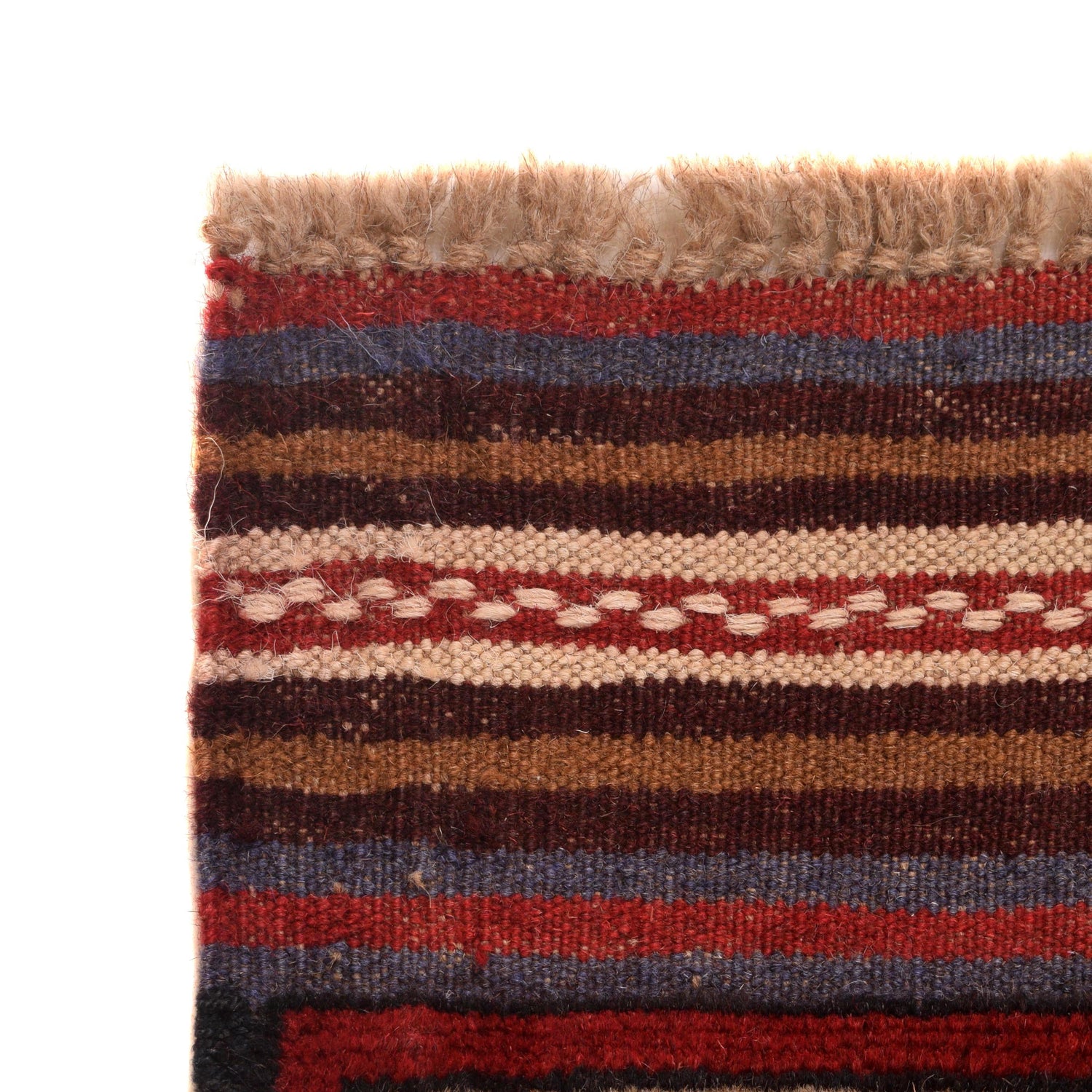 Brown Color War Rug 4' 4" x 6' 2" (ft) - No. W34205