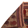 Brown Color War Rug 4' 4" x 6' 2" (ft) - No. W34205