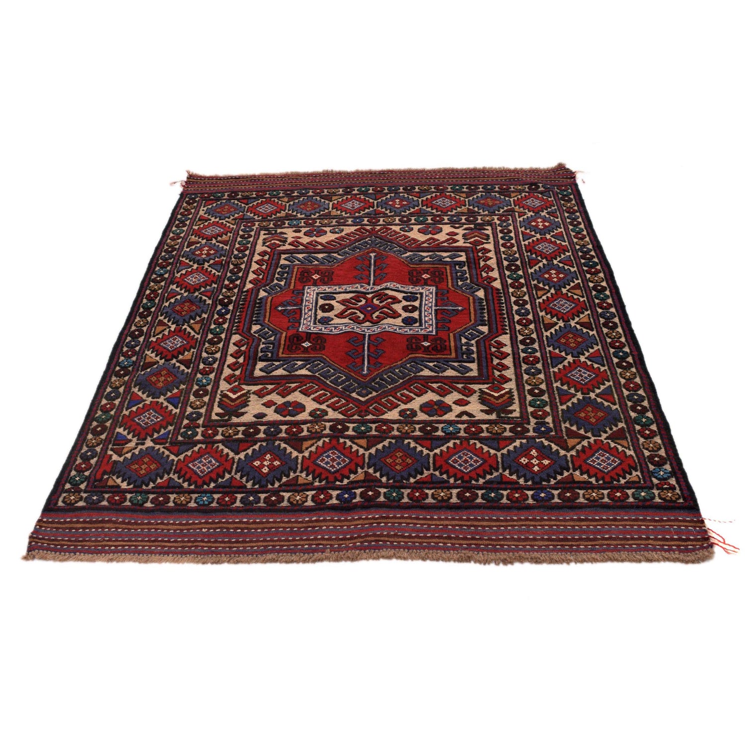 Multi Barjasta Rug 4' 2" x 6' 2" (ft) - No. W34206