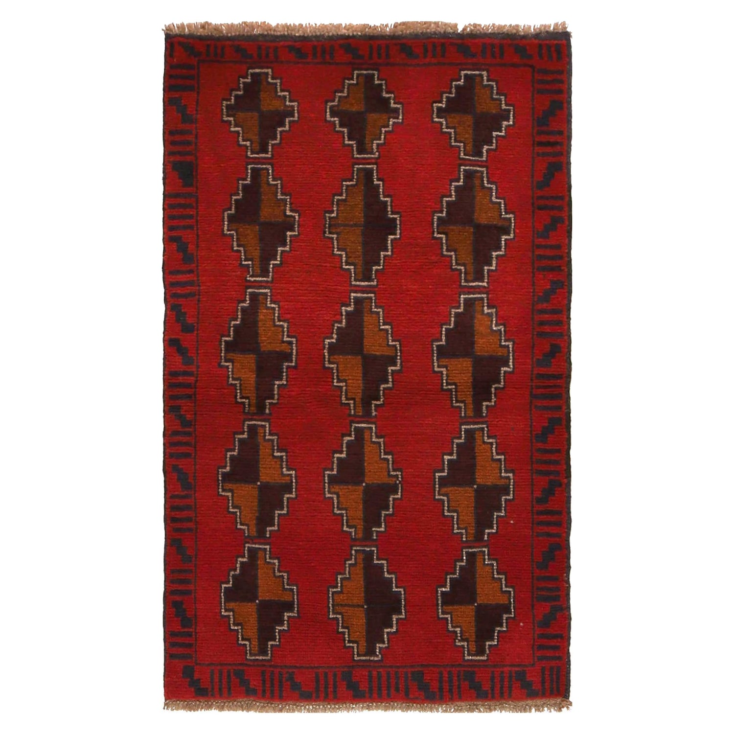 Tribal Baloch Rug 2' 8" x 4' 4" (ft) - No. W34209