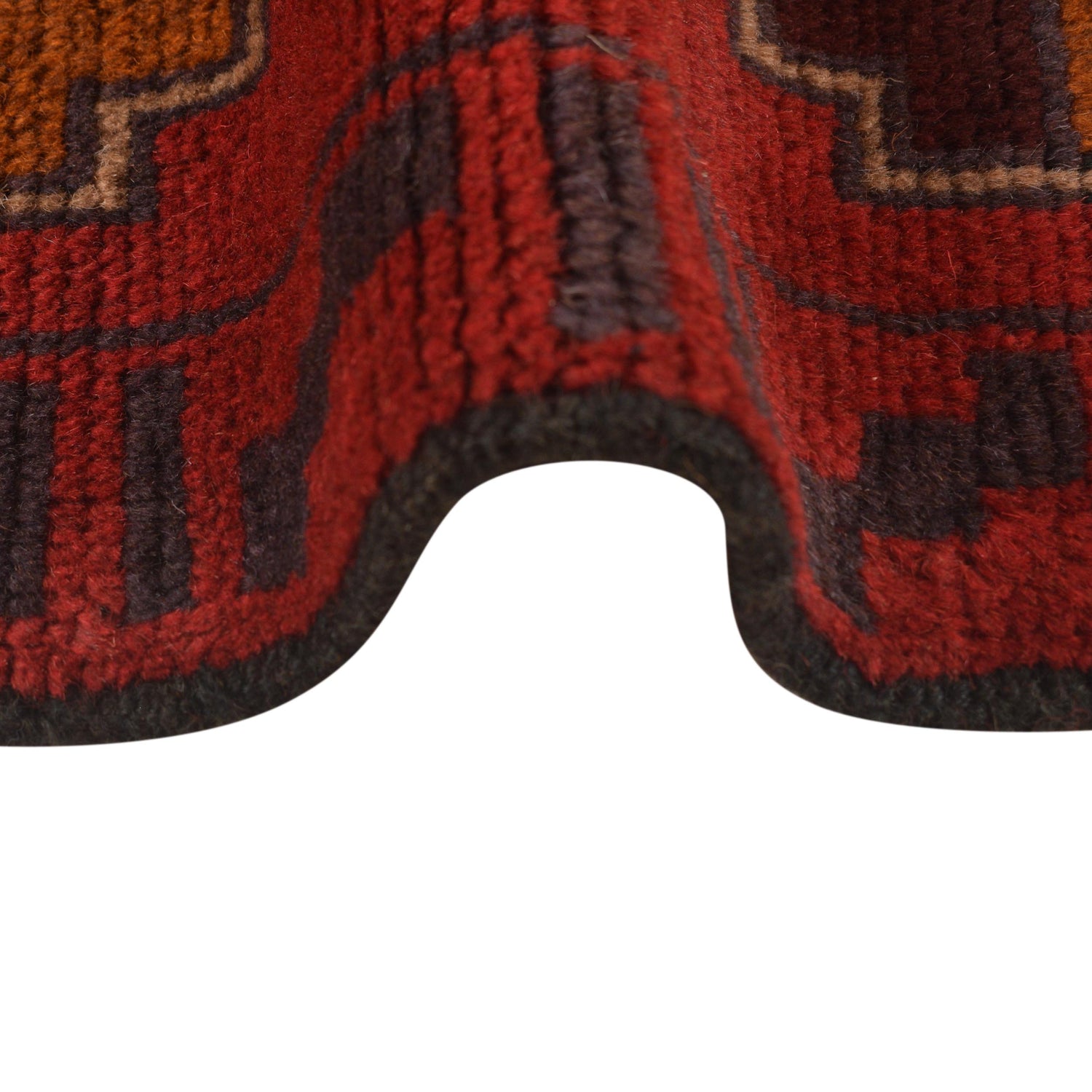 Red Color Baluchi Rug 2' 8"x 4' 8" (ft) - No. W34213