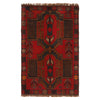 Red Color Baluchi Rug 2' 9" x 4' 5" (ft) - No. W34215