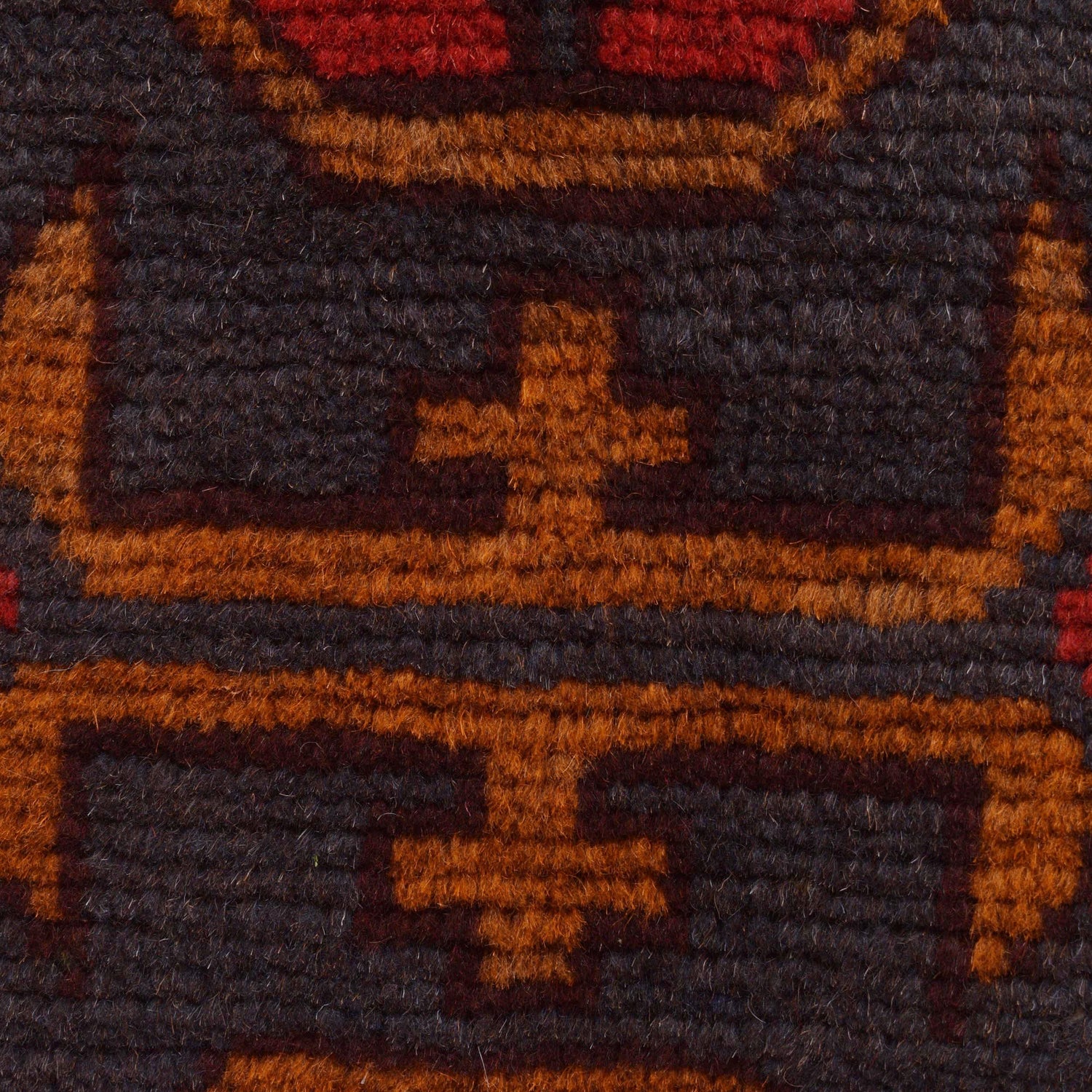 Red Color Baluchi Rug 2' 9" x 4' 5" (ft) - No. W34215