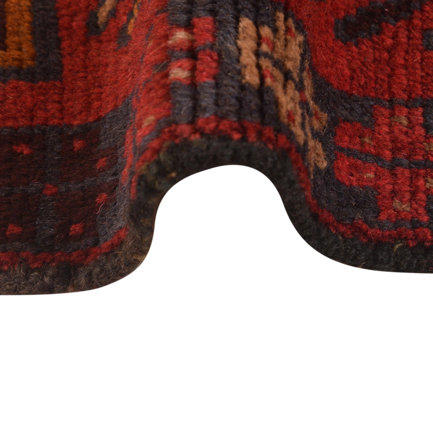 Red Color Baluchi Rug 2' 9" x 4' 5" (ft) - No. W34215