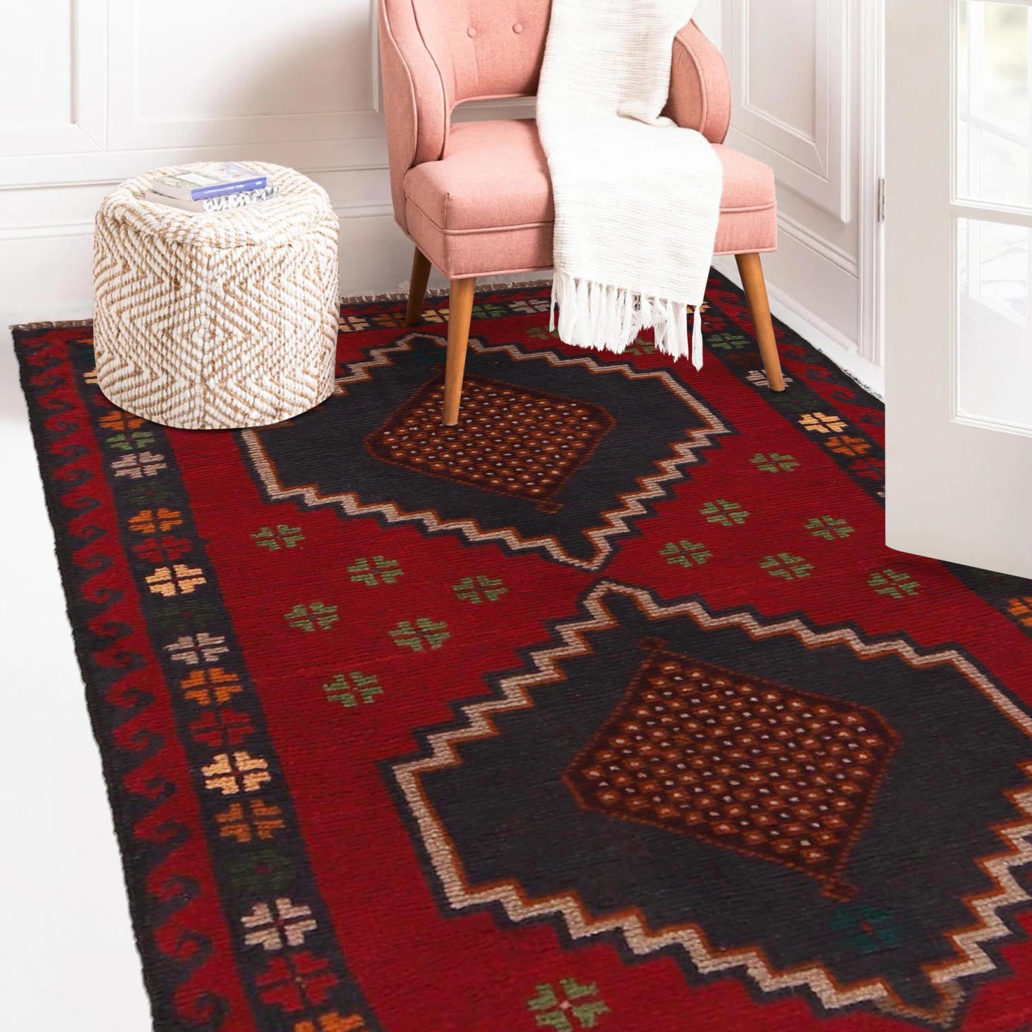 Handmade Baluchi Rug 2' 11"x 4' 8" (ft) - No. W34216