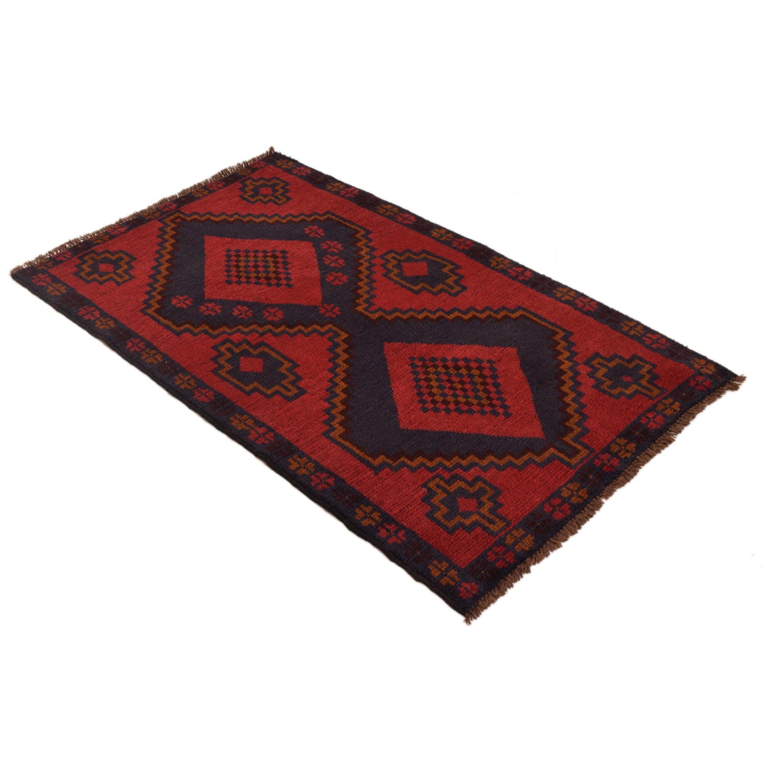 Hand Knotted Baluchi Rug 2' 9"x 4' 7" (ft) - No. W34218