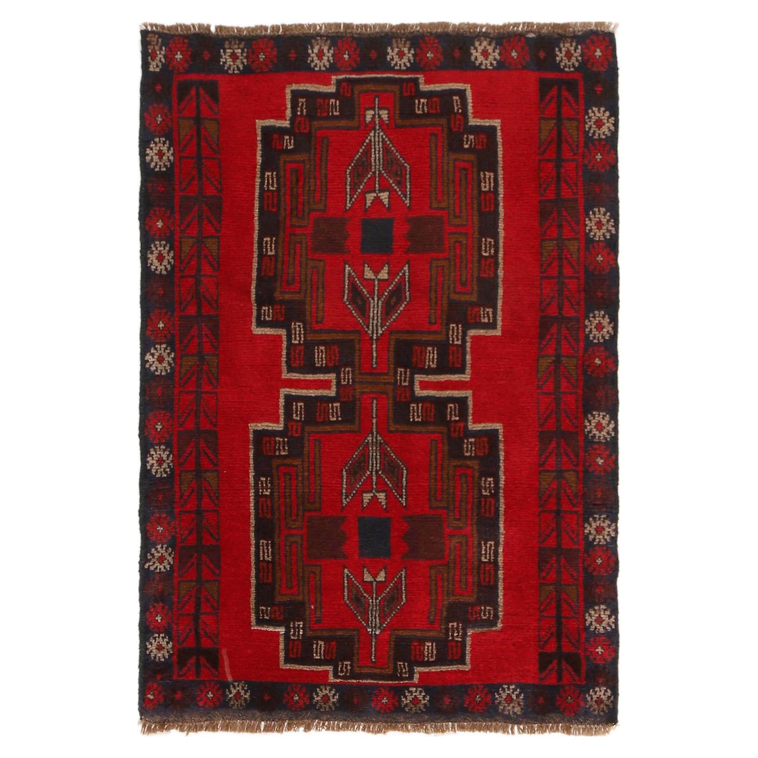 Handmade Balochi Rug 3' 0" x 4' 4" (ft) - No. W34219