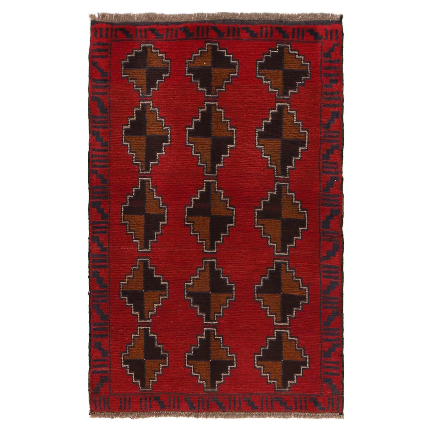 Baluch Small Size Rug 2' 10"x 4' 6" (ft) - No. W34220