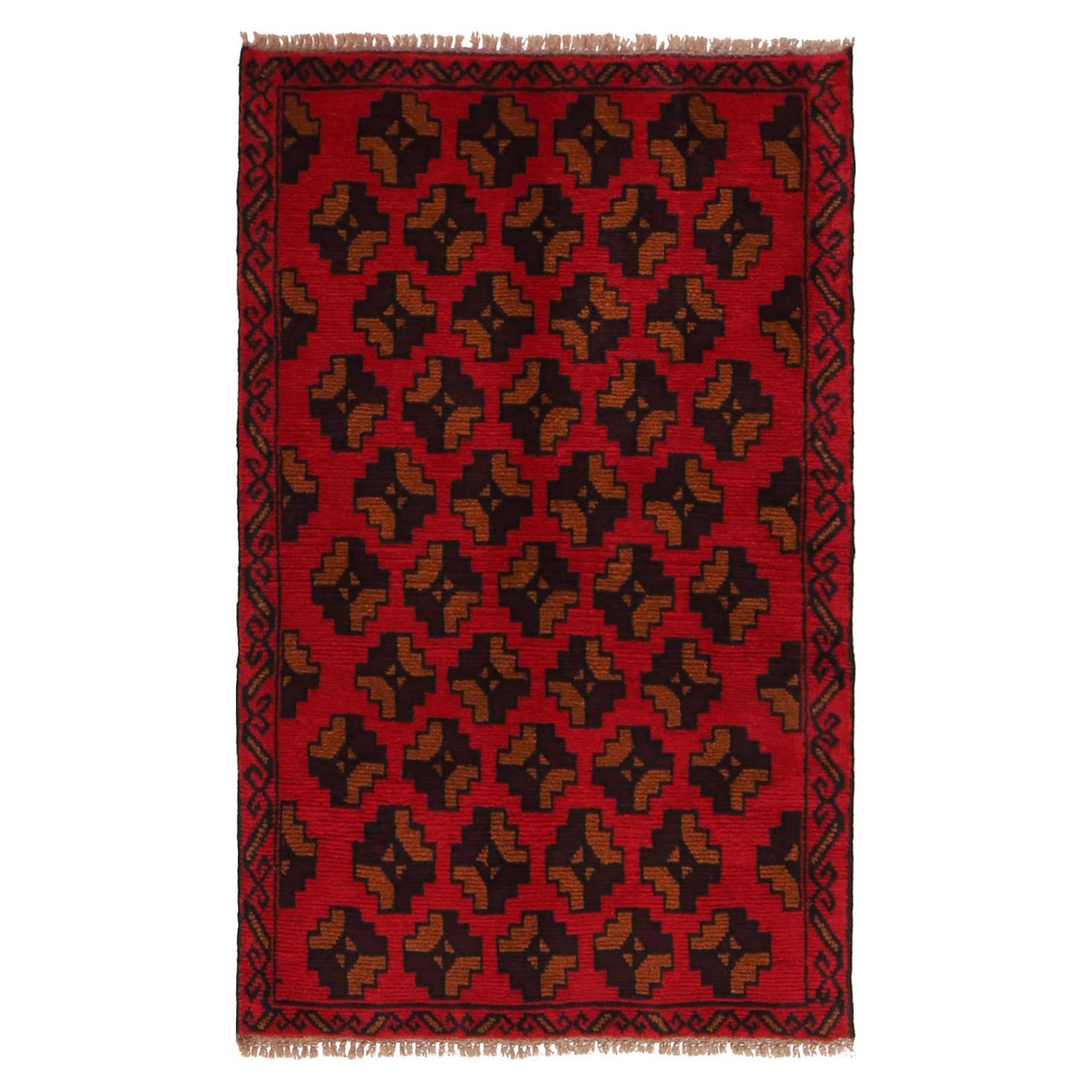 Hand Knotted Baluchi Rug 2' 9" x 4' 5" (ft) - No. W34222
