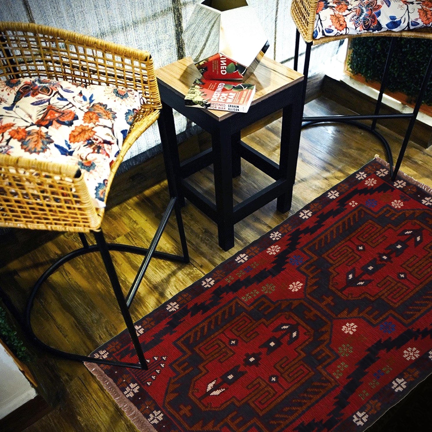 Tribal Baloch Rug 2' 9"x 4' 8" (ft) - No. W34223