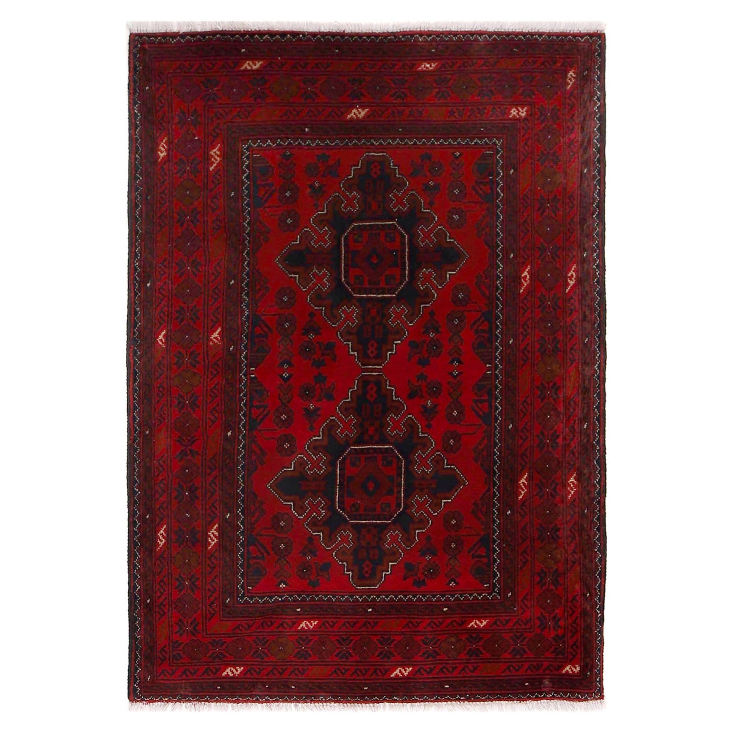 Handmade Khal Mohammadi Rug 3' 3" x 4' 10" (ft) - No. W34228