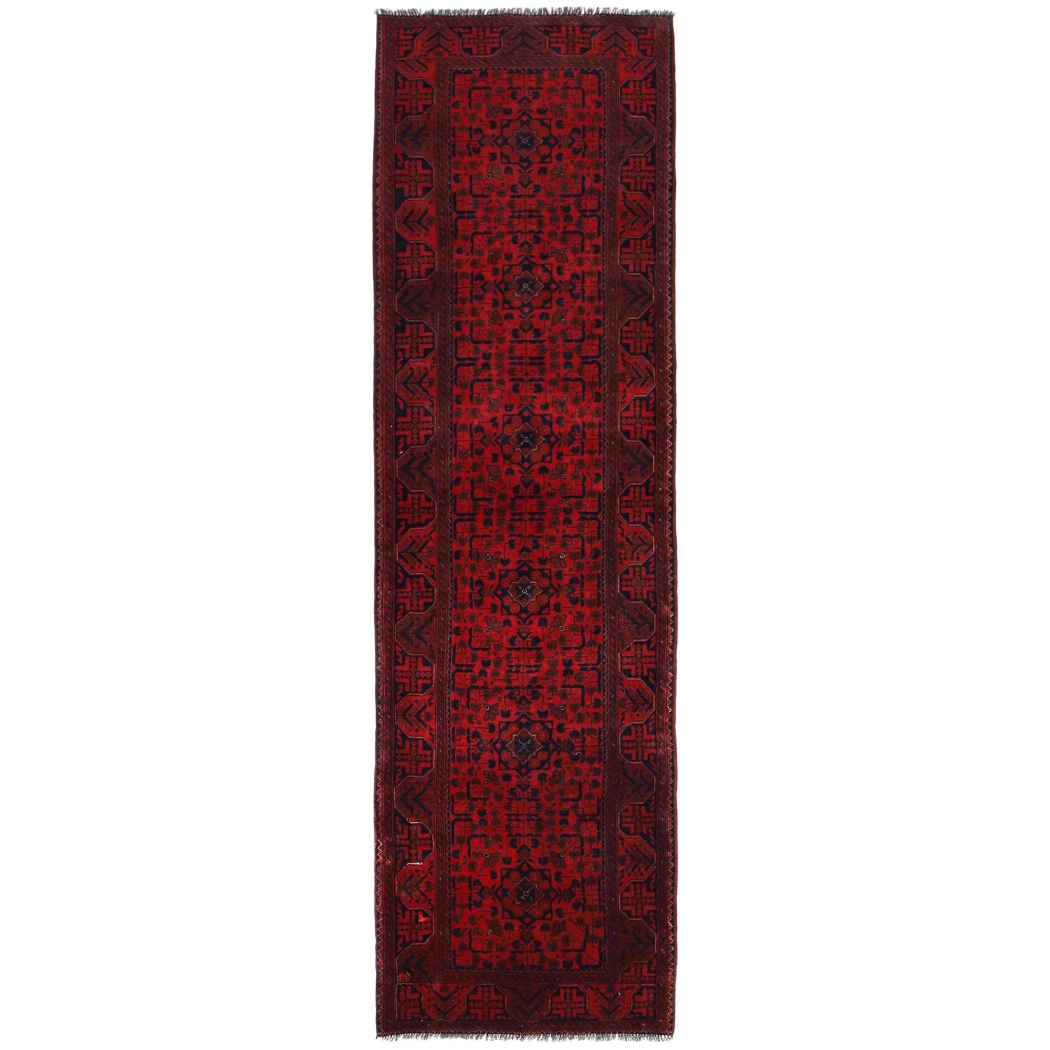 Handmade Khal Mohammadi Runner 2' 8" x 9' 7" (ft) - No. W34230