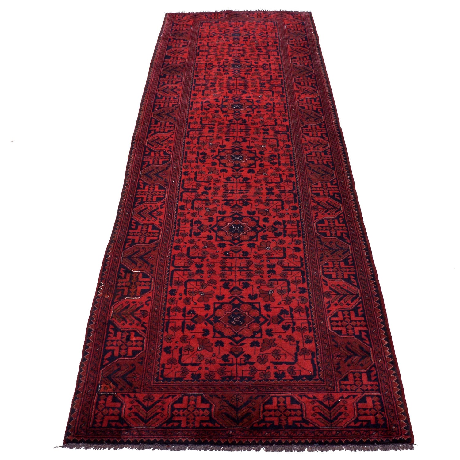 Handmade Khal Mohammadi Runner 2' 8" x 9' 7" (ft) - No. W34230