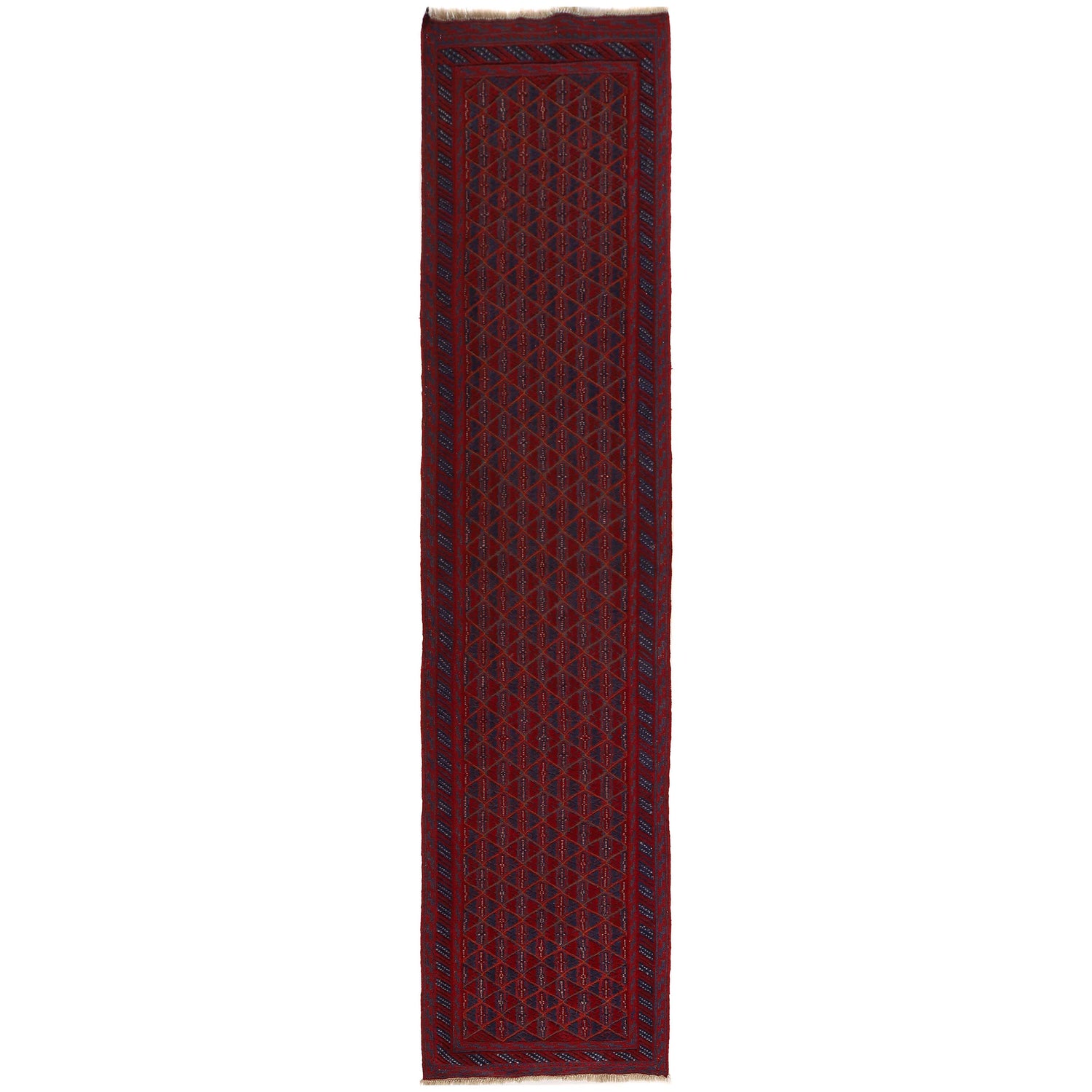 Red Mashwani Long Runner 2' 8" x 12' 0" (ft) - No.W34372